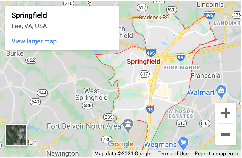Springfield VA top notch movers area